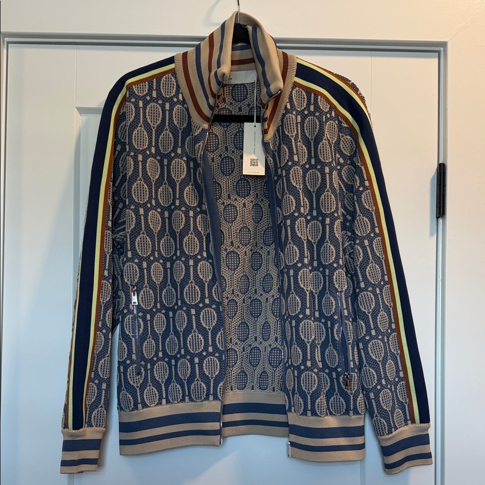 Tory Sport tech knit tennis full zip